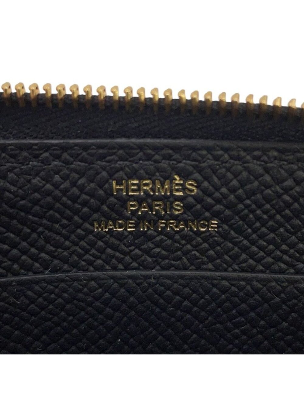 Hermes Coin Case Macaron Compact Black Gold Epsom Shoulder - Picture 5 of 6